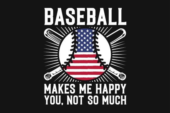 American Flag Baseball Vector for Crafts & Graphics