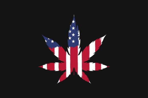 American Flag Cannabis Weed T-Shirt: Graphics for Crafts