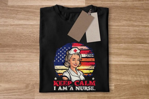 American Flag Tshirt, Nurse Gift: Graphics for Crafts