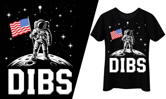 Dibs Astronaut SVG: Graphics for T-Shirt Designs