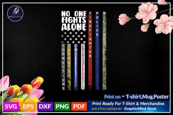 Firefighter USA Flag Graphics for Crafts