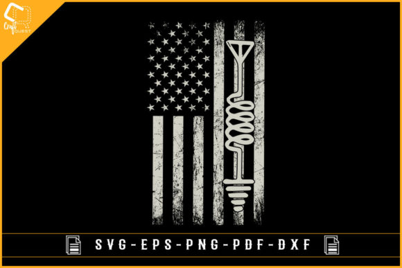 Ham Radio USA Grunge Flag: Graphics for Crafts