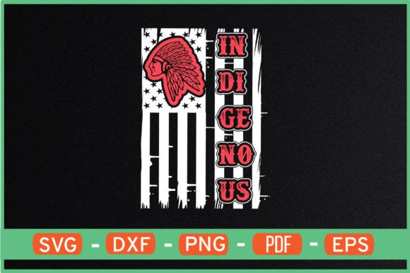 Indigenous USA Flag Graphics for Crafts & Sales