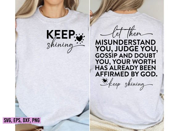 Let Them Keep Shining: SVG Graphics for T-Shirt Designs