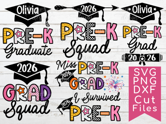 PRE-K Grad 2026 Graphics for T-Shirt Designs