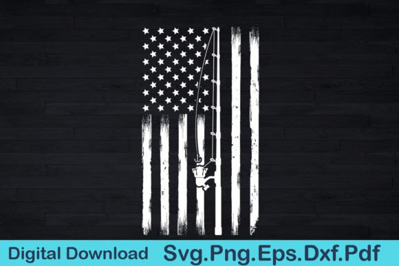 Review: American Flag Fishing Funny Svg T Shirt Design
