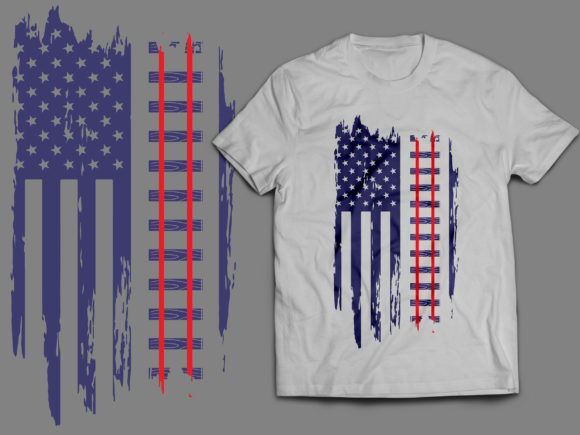 Us Flag Train T Shirt Design: Top Graphics for Crafts