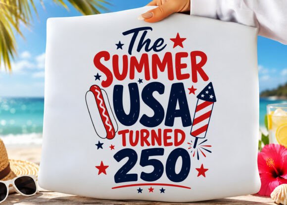USA Turns 250 Shirt PNG: Graphics for T-Shirt Designs